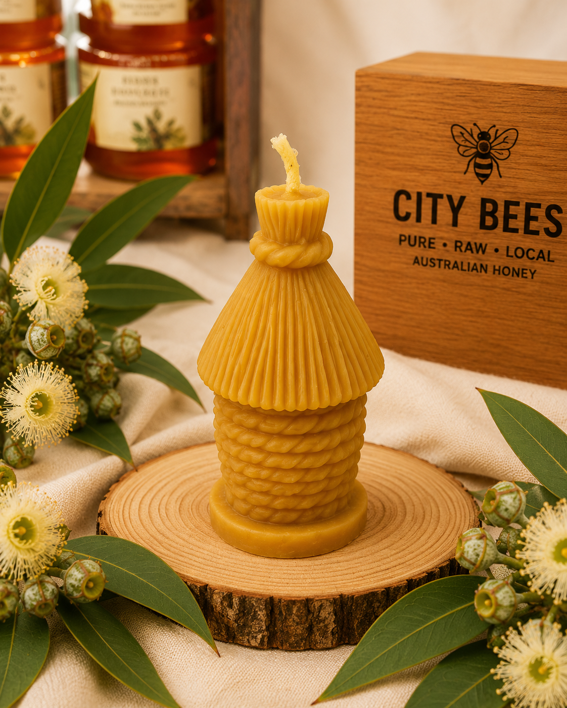 Skep Hive Candle