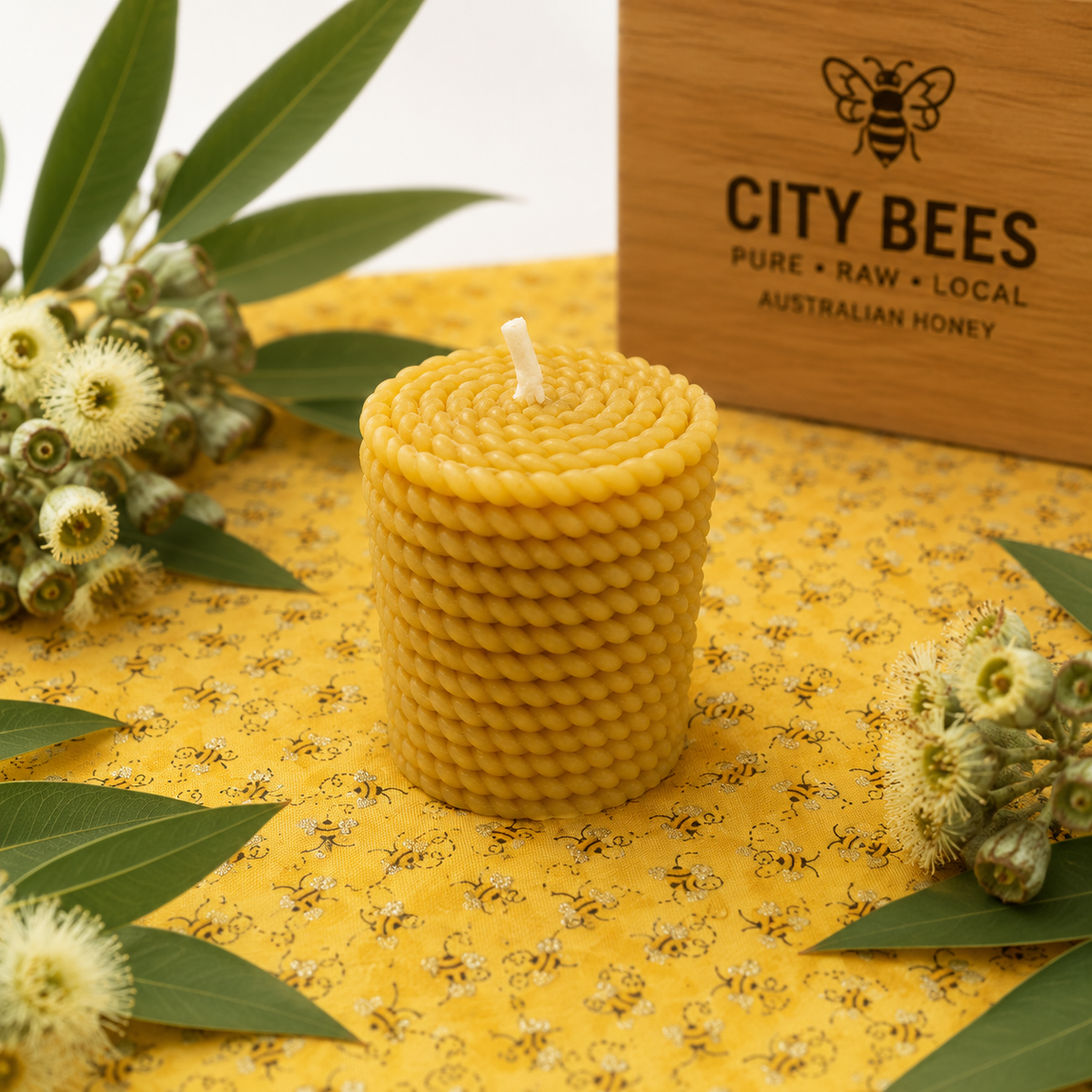 Cylinder Beewax Candle