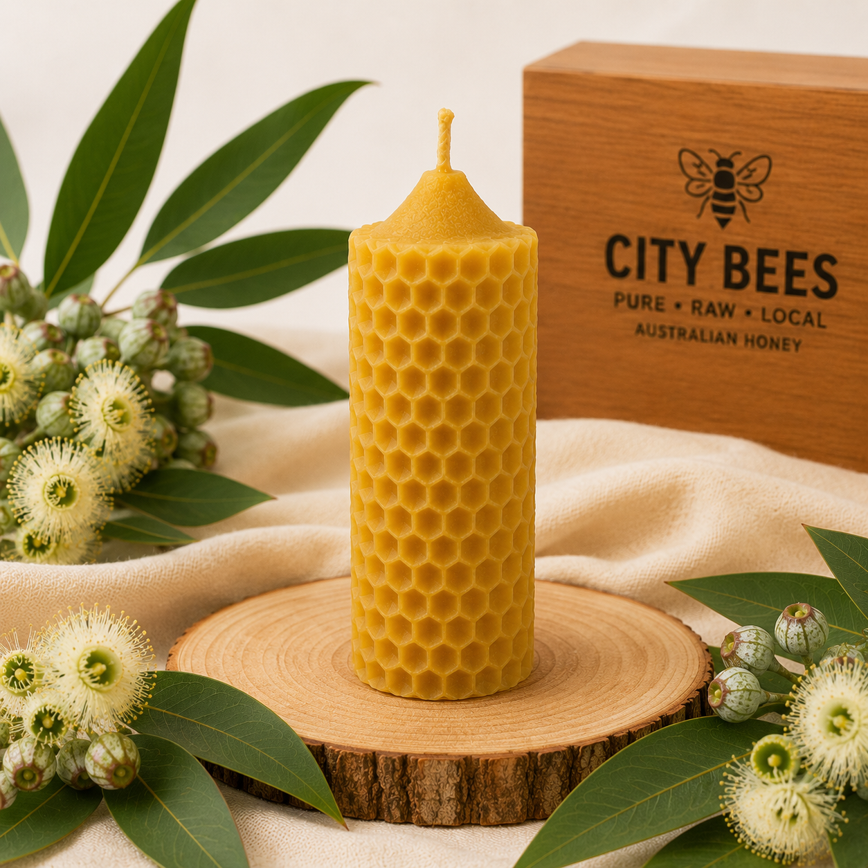 Beewax Pillar Candle