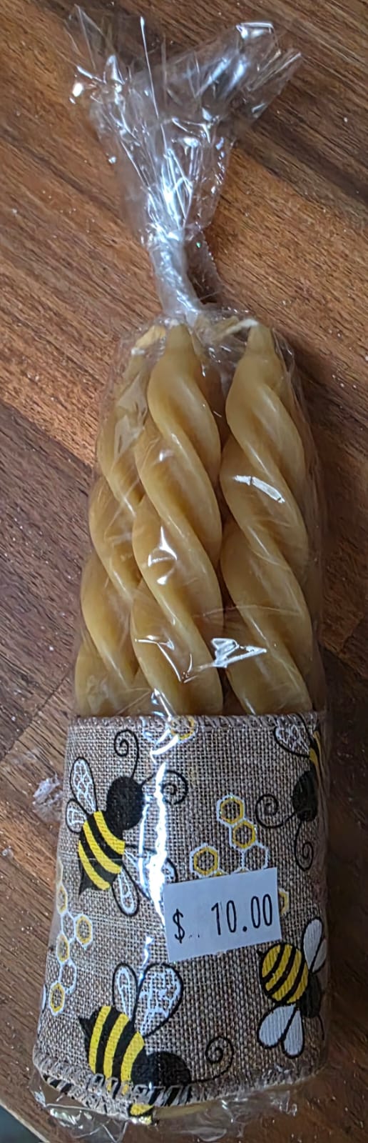 Twisted Beewax Candle
