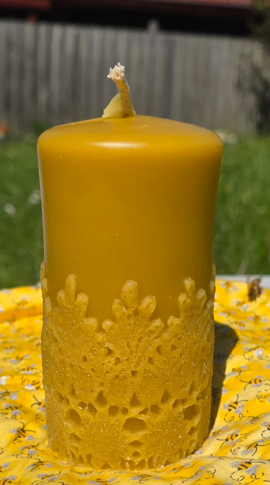 Cylinder with Lace Candles